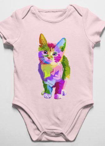 Body para bebe – Gato de colores