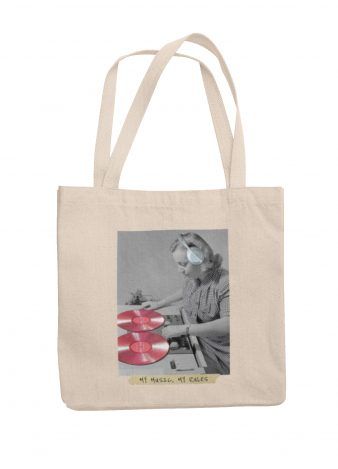 My music my life -tote bag de algodón