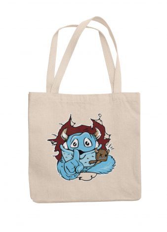 Tote bag monstruo – bolsa de 100% algodón