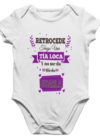 Tía loca – Body para bebés – Morado