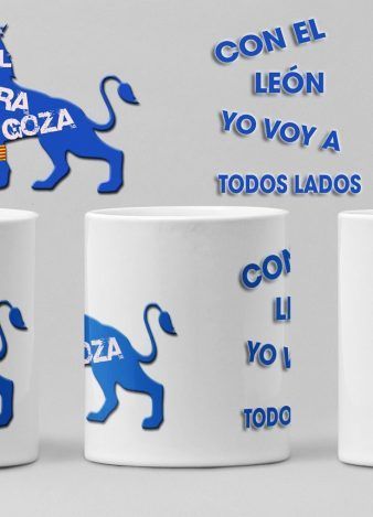 REAL ZARAGOZA – Taza con el león yo voy a todos lados