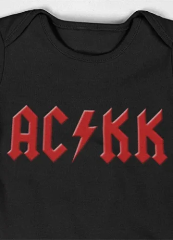 AC-KK – body para bebé parodia de ACDC