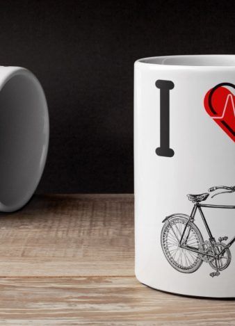 Taza I love ciclismo