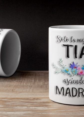 Taza Solo la mejor tía asciende a madrina