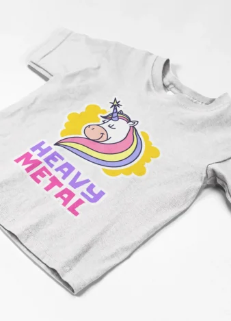 Camiseta Unicornio Heavy Metal
