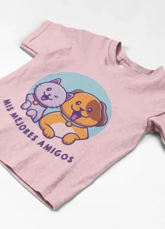 Camiseta mis mejores amigos