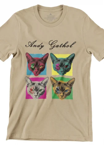 Camiseta Andy Gathol – Parodia de Warhol