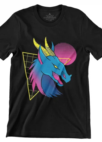 Camiseta Dragon de neón