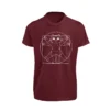camiseta-gato-vitruvio-granate