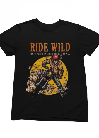 Camiseta Motero Ride Wild
