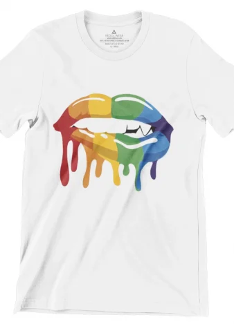 Camiseta Orgullo, labio vampiro