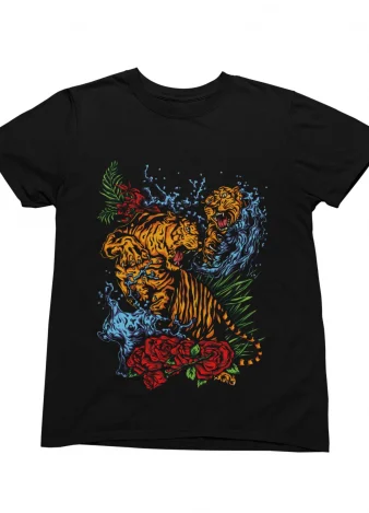 Camisetas diseño de dos Tigres