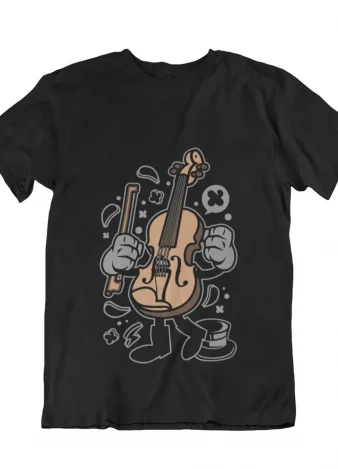 Camiseta Violín dibujo animado