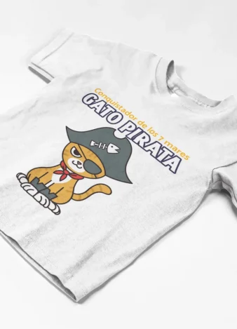 Camiseta Gato Pirata