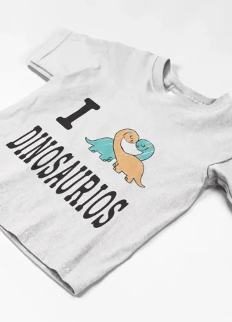 Camiseta I love Dinosaurios