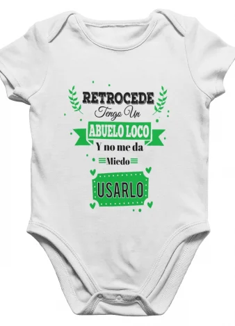 Body bebé Abuelo Loco – Verde