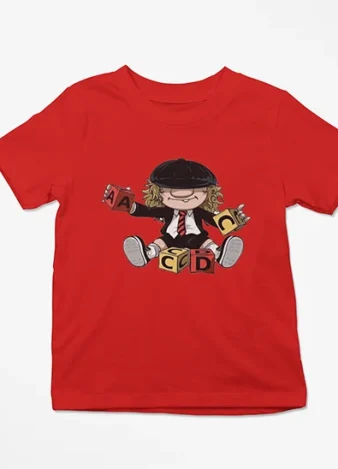 Camiseta Angus Young – Roja