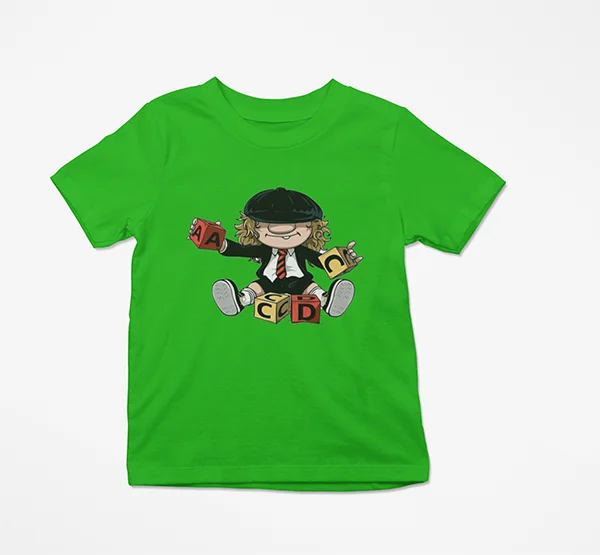 camiseta-angus-young-verde