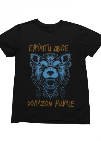 Camiseta Espíritu libre corazón Salvaje