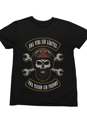 Camiseta Motero Una vida sin límites