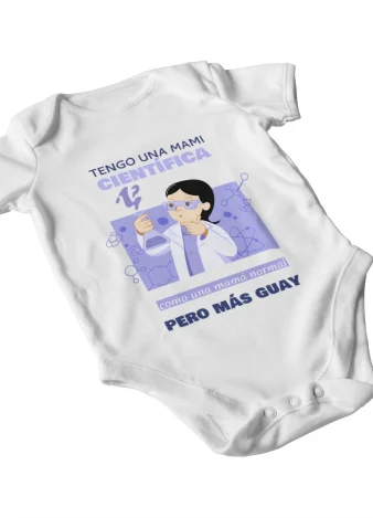 Body bebé mamá Científica