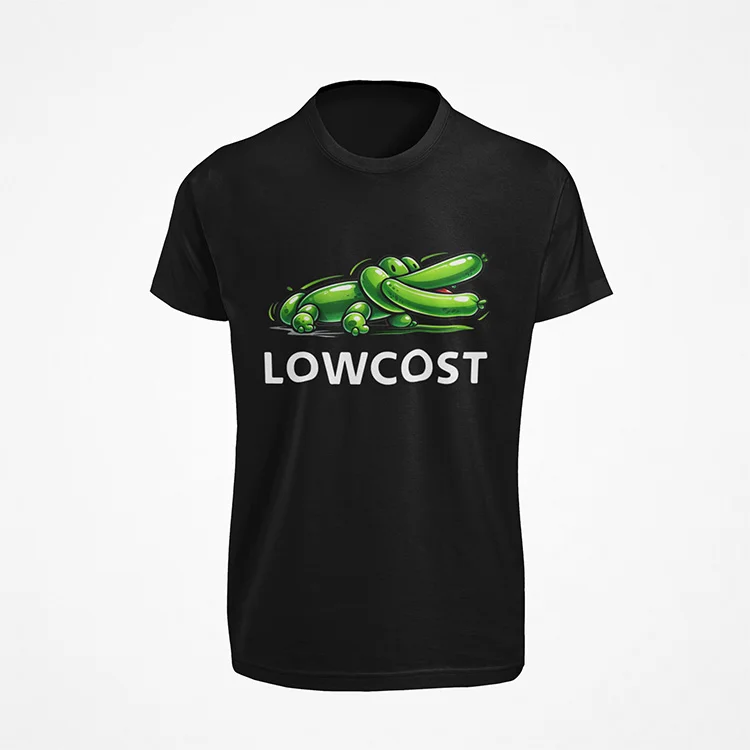 camiseta-lowcost-cocodrilo-negra