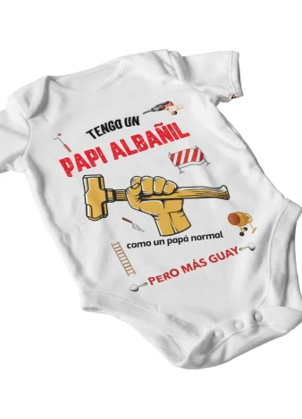 Body bebé Papá Albañil