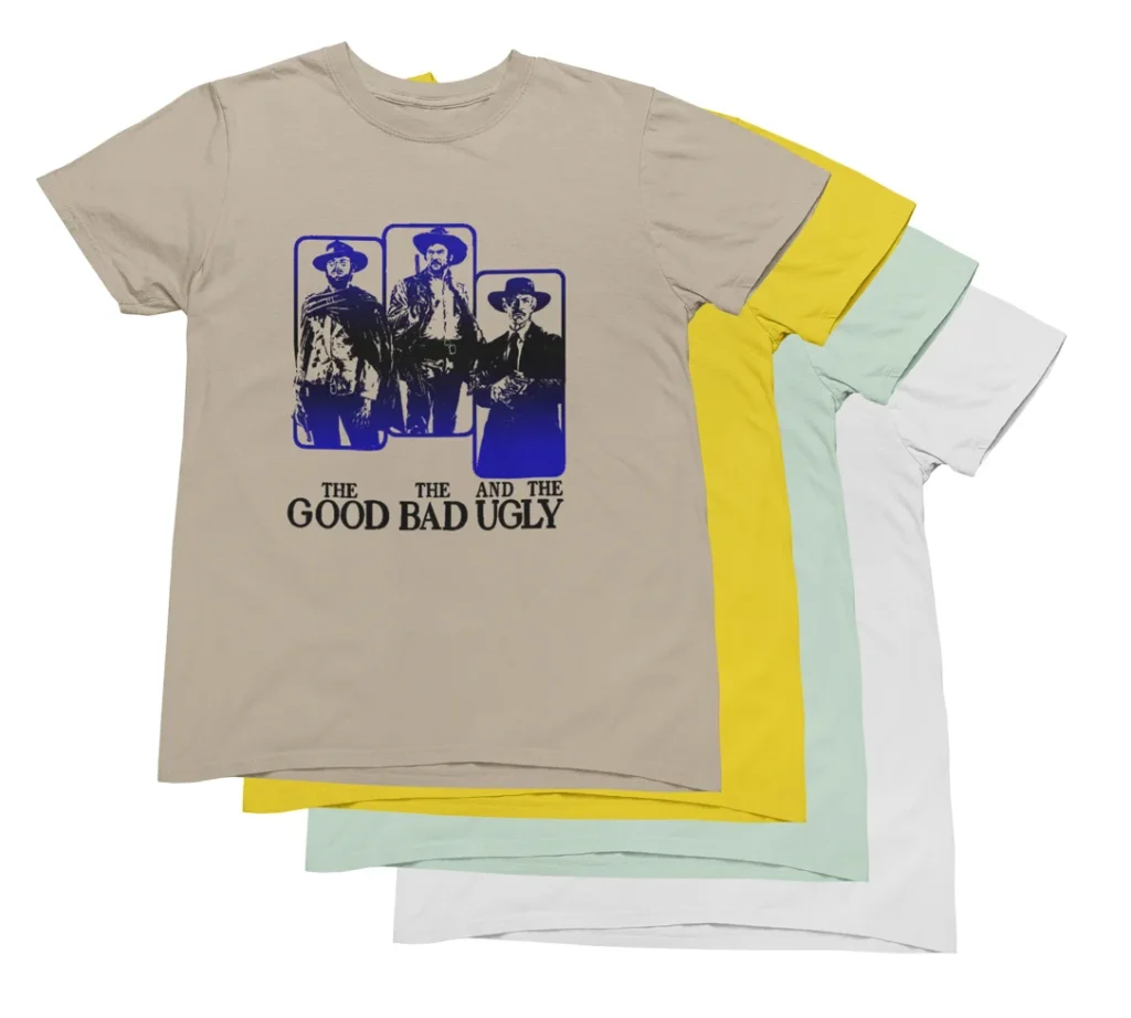camisetas-bueno-feo-malo-varios-colores