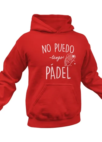 Sudadera no puedo tengo Pádel – Roja