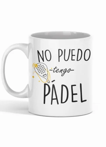 Taza No puedo tengo Pádel