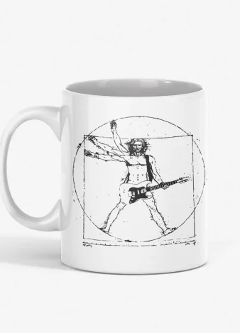 Taza Hombre de Vitruvio Rock