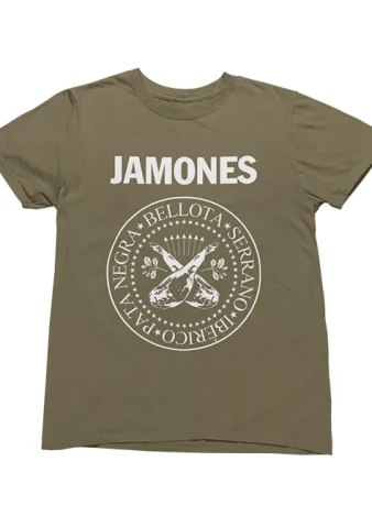 Camiseta Jamones Varios colores – Verde Nogal