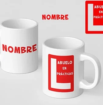 Taza personalizable Abuela o abuelo en Prácticas