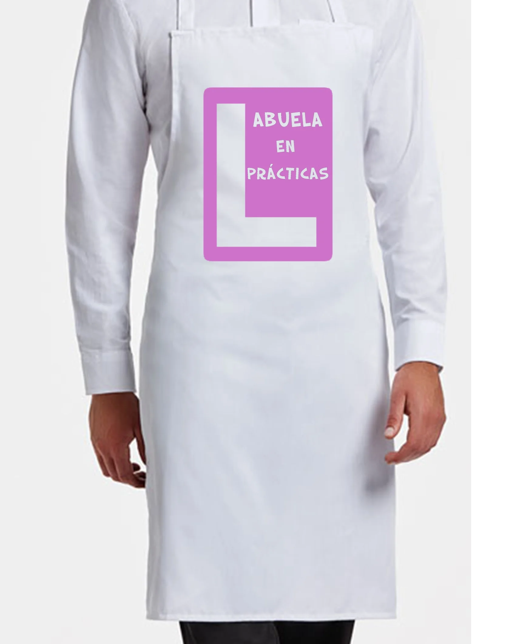 delantal rosa