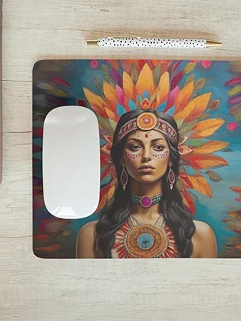 Alfombrilla ratón mujer India