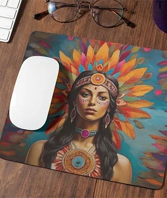 Alfombrilla ratón mujer India