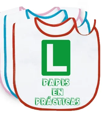 Babero Papis en prácticas