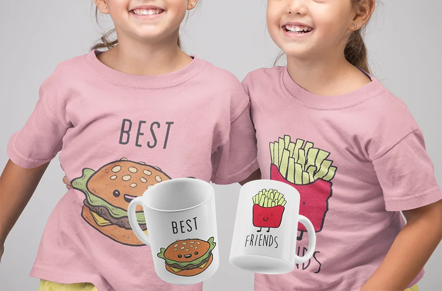 camisetas-best-friends-mas-tazas