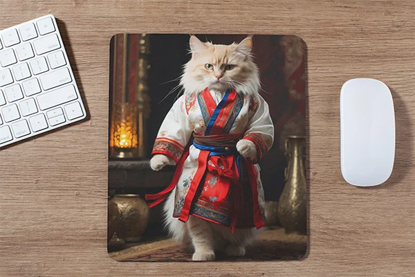 gato-noruego-traje-alfombrilla