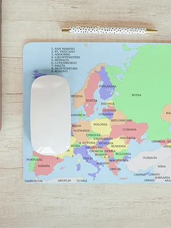 Alfombrilla ratón mapa de Europa