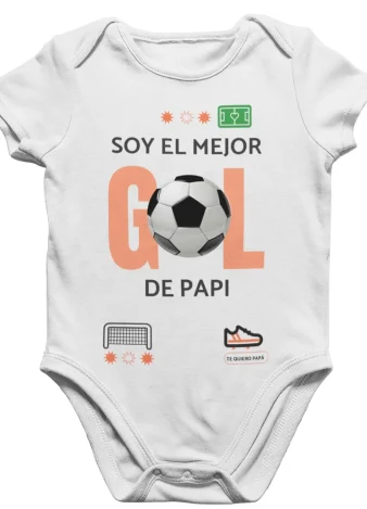 Body bebé Soy el mejor gol de Papi