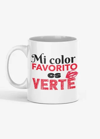 Taza Mi color favorito es verte