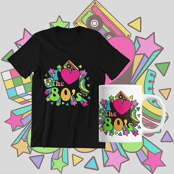 lote-años-80-camiseta-taza