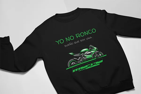sudadera-motero-yo-no-ronco-sueño-que-soy-una-moto-verde-