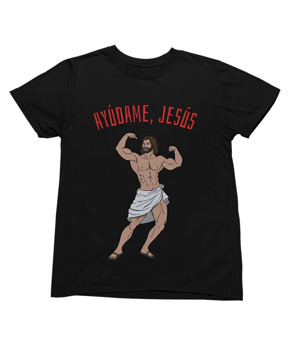 camiseta-ayudame-jesus-negra camiseta-ayudame-jesus-negra