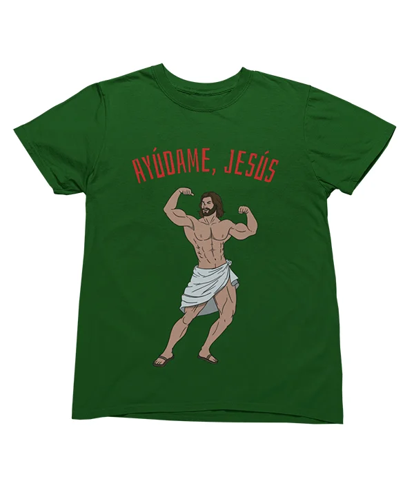 camiseta-ayudame-jesus-verde