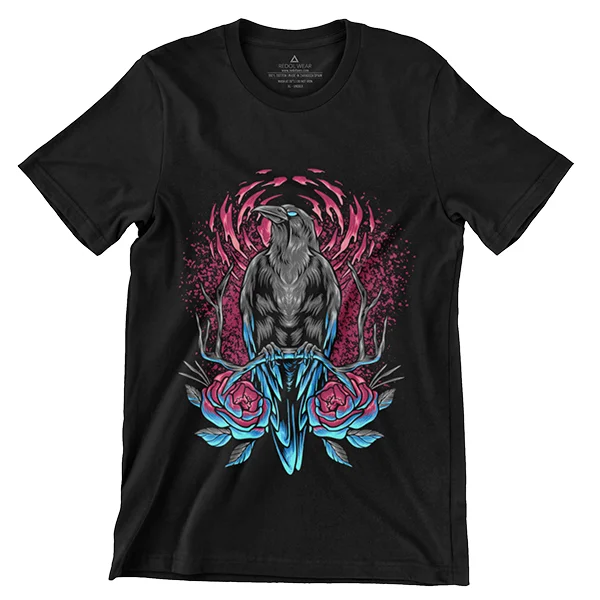 camiseta-gotica-cuervo