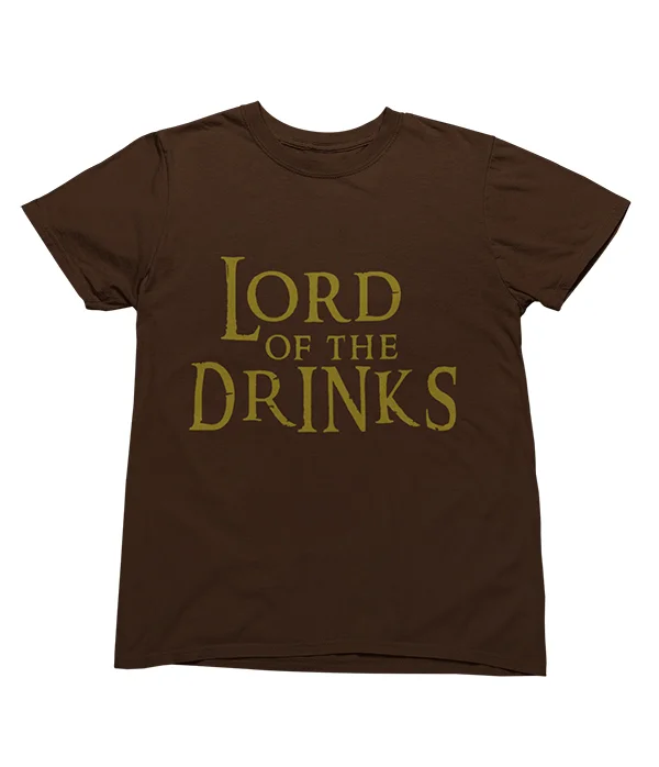 camiseta-lord-of-the-drinks-marron