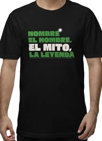 Camiseta Personalizable Hombre mito leyenda
