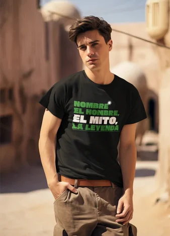 Camiseta Personalizable Hombre mito leyenda